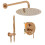 Inbouw Regendoucheset Rea Lungo Copper + Box 1