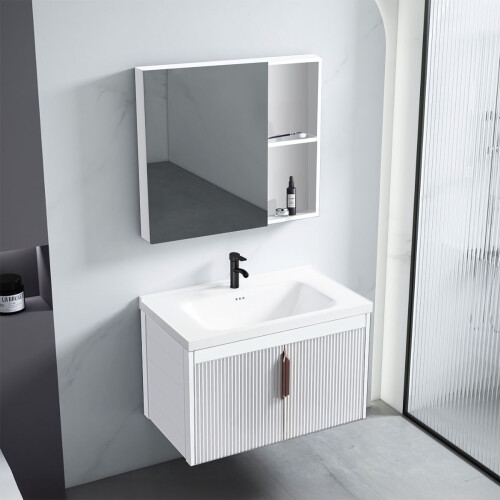 Σετ Επίπλων Μπάνιου Με Νιπτήρα Astor 60cm White 1