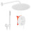 Inbouw Regendoucheset Rea Lungo White + Box 1