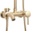 Set Doccia Rea Luis Gold Brush 4