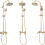 Set Doccia Rea Luis Gold Brush 10