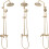 Set Doccia Rea Luis Gold Brush 2