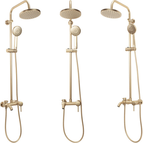 Set Doccia Rea Luis Gold Brush 1
