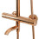 Shower Set With Thermostat Rea Lungo Copper 2