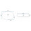 Ceramic Countertop Basin Rea Nadia White Gold Edge 8