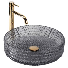 Countertop Washbasin Rea Cristal Grey 39