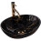 Countertop Washbasin Rea Sofia Black Marble 1