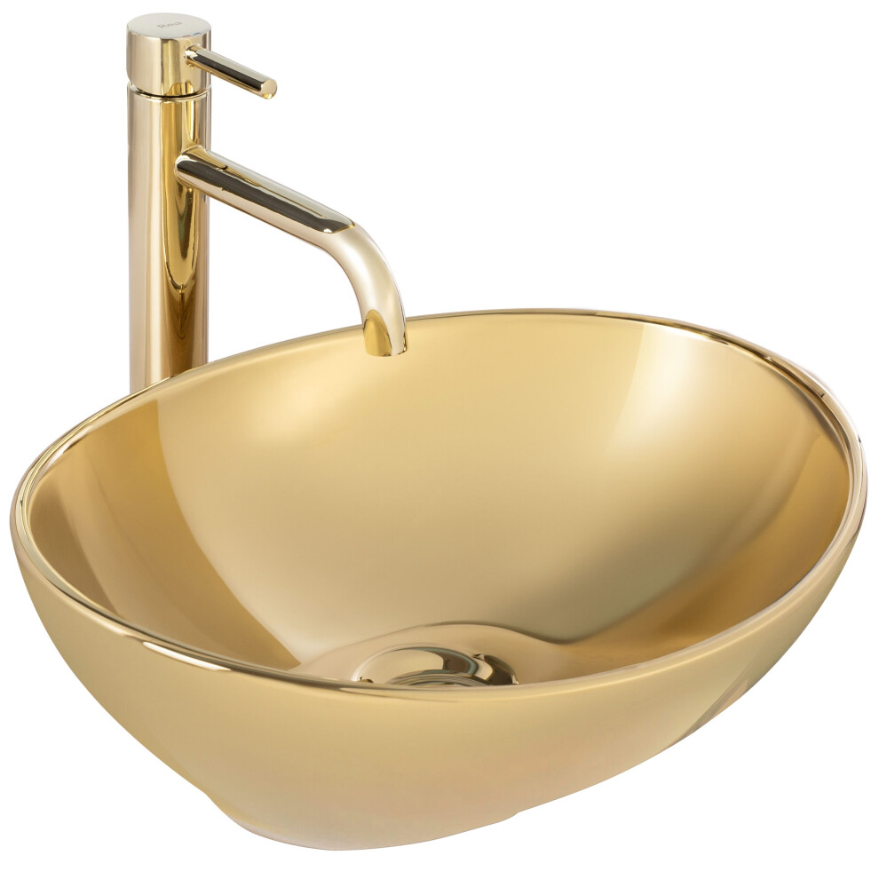 Countertop Basin Rea Sofia Gold 5902557319084