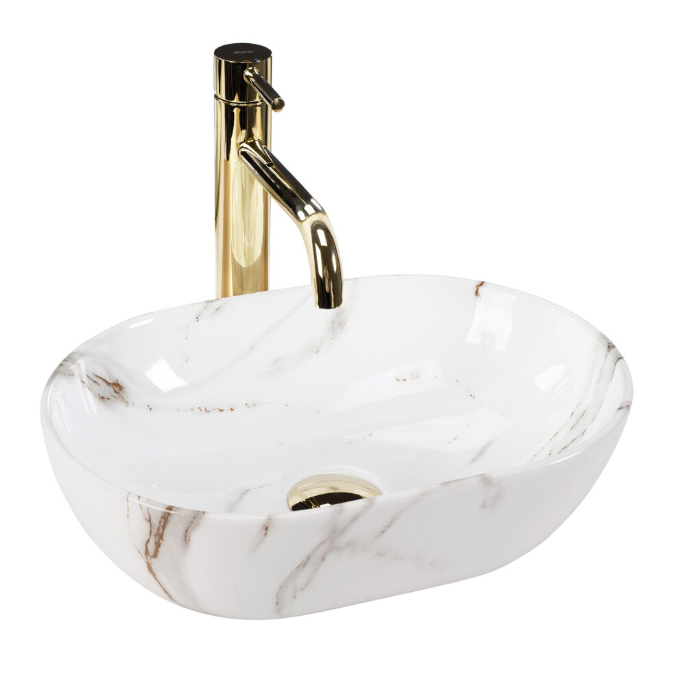 Countertop Washbasin Rea Amelia Mini Aiax Shiny 5902557396276