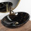 Lavabo Da Appoggio Rea Pamela Black Marble Shiny 10