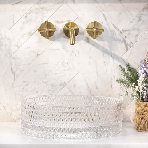Lavabo Da Appoggio Rea Cristal Transparent 2
