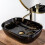 Vasque À Poser Rea Belinda Black Marble Shiny 5