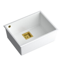 Granite Sink David 50 White Steel
