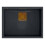 Évier En Granit David 50 Black Metallic Acier 6