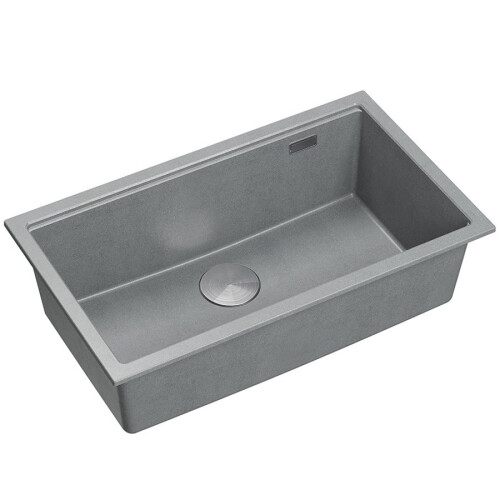 Νεροχύτης Από Γρανίτη Logan 110 Grey Metallic ( 76 X 45 X 23.5 Cm) Χρυσό 1