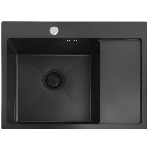 Évier En Acier Fin Black avec robinet de cuisine 1