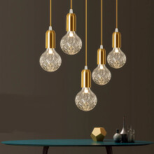 Lampe À Suspension De Plafond Unique Retro Gold APP649-1CP