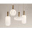 Hangende Plafondlamp Melkglas Goud Wit APP668-1CP 4