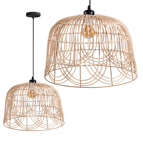 Natural Boho Κρεμαστο Φωτιστικο Οροφης APP1351-1CP 30 Cm