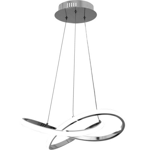 Lampe Ring Moderne Led + Télécommande App389-cp Chrome 1