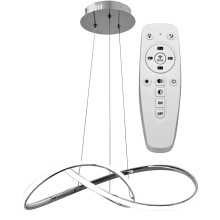 Lampe/ring Moderne Led + Télécommande App393-cp Chrome
