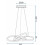 Lampe Ring Moderne Led + Télécommande App389-cp Chrome 7