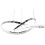 Lampe Ring Moderne Led + Télécommande App389-cp Chrome 3