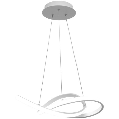 Lampe Ring Moderne Led + Télécommande App392-cp White 1