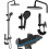 Kit De Douche Rea Savio Led Black 1