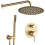 Shower System Rea Lungo Grip Gold Brush + Box 1