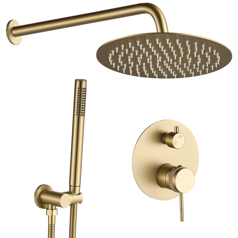 Shower System Rea Lungo Grip Gold Brush + Box 5906366007682