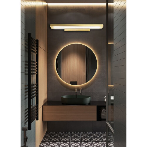 Χρυσό Φωτιστικό Τοίχου Led 80cm APP838-1W 1