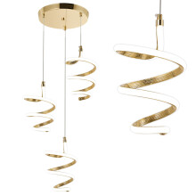 Led Függőlámpa G075-3cpr Gold