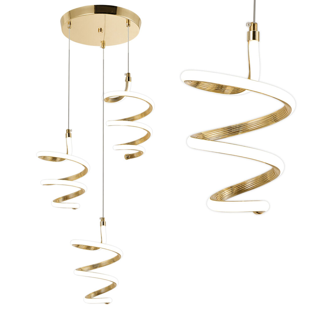 Pendant Lamp Led G075-3Cpr Gold 5906366011825