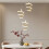 Pendant Lamp Led G075-3cpr Gold 9