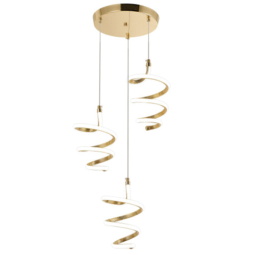 Pendant Lamp Led G075-3cpr Gold 2
