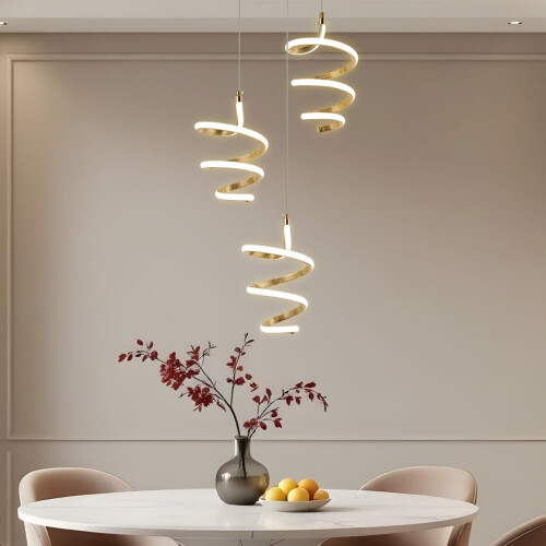 Pendant Lamp Led G075-3cpr Gold 1