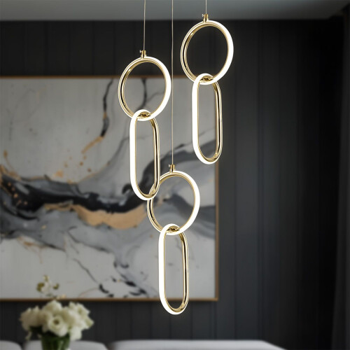 Suspension Led G077-3cpr Gold 1