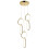 Suspension Led G077-3cpr Gold 3