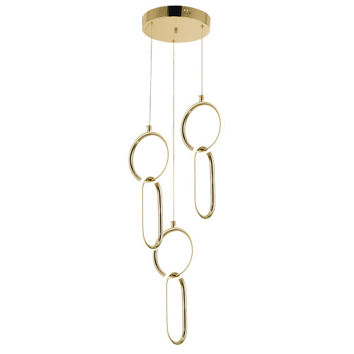 Suspension Led G077-3cpr Gold 2
