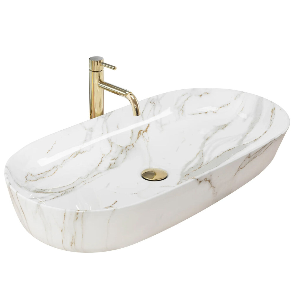 Countertop Basin Rea Cleo 81 Shiny Aiax 5902557366941