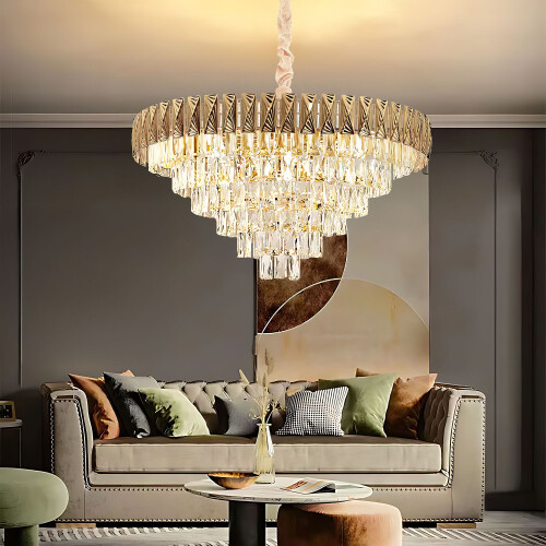Lampe Suspendue Cristal G061-cp 80cm Gold 1