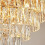 Κρεμαστό Φωτιστικό Με Κρύσταλλα G056-cp 50cm Gold 5