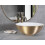 Countertop Basin Rea Stella Gold Brush / White 5