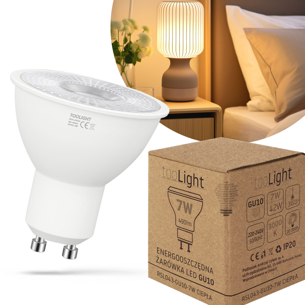 Led Light Bulb Led Rsl043 Gu10 7W Warm 5902557398171