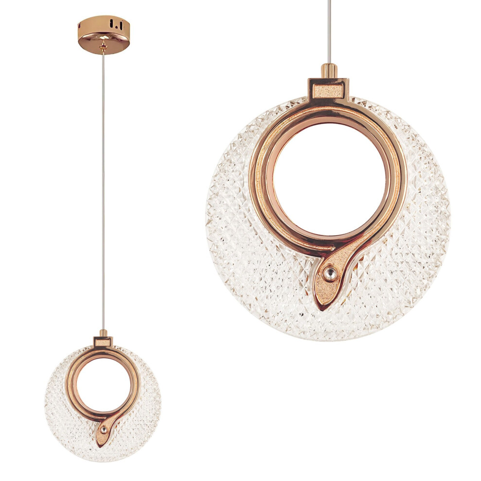 Crystal Pendant Lamp Lhj110-1Cp Light Rose Gold 5906366016141