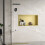 Bathroom Shelf 30x60 Gold Brush 2