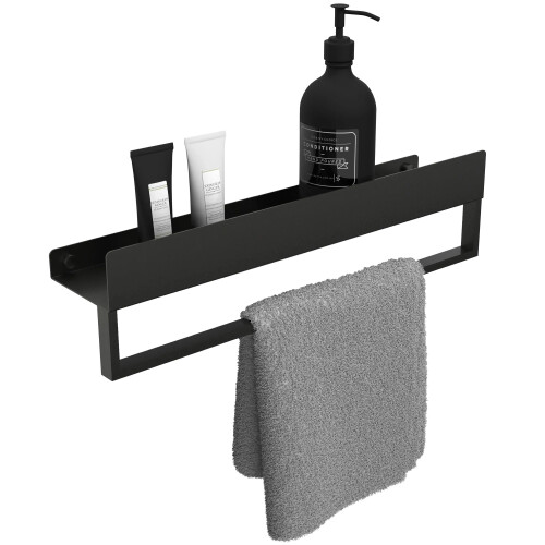 Fürdőszobai Polc Sf01 45cm Black Matt