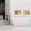 Bathroom Shelf 30x45 Gold Brush 6