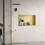 Bathroom Shelf 30x45 Gold Brush 2